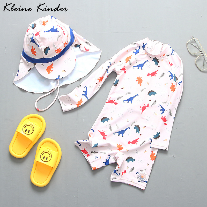 Baby Swimwear Uv - Детский цельный купальник с принтом динозавра