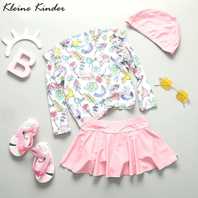 Baby Swimwear Uv - Мультяшные купальники для девочек 2024, модный