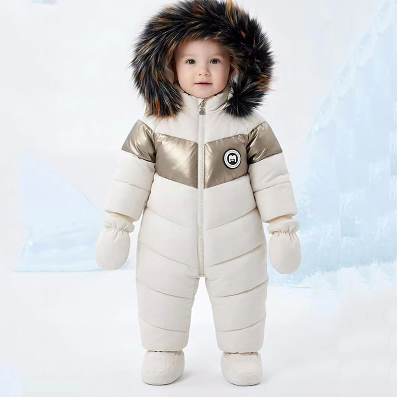 Baby Clothing Winter - Зимний комбинезон для новорожденных с перчатками,
