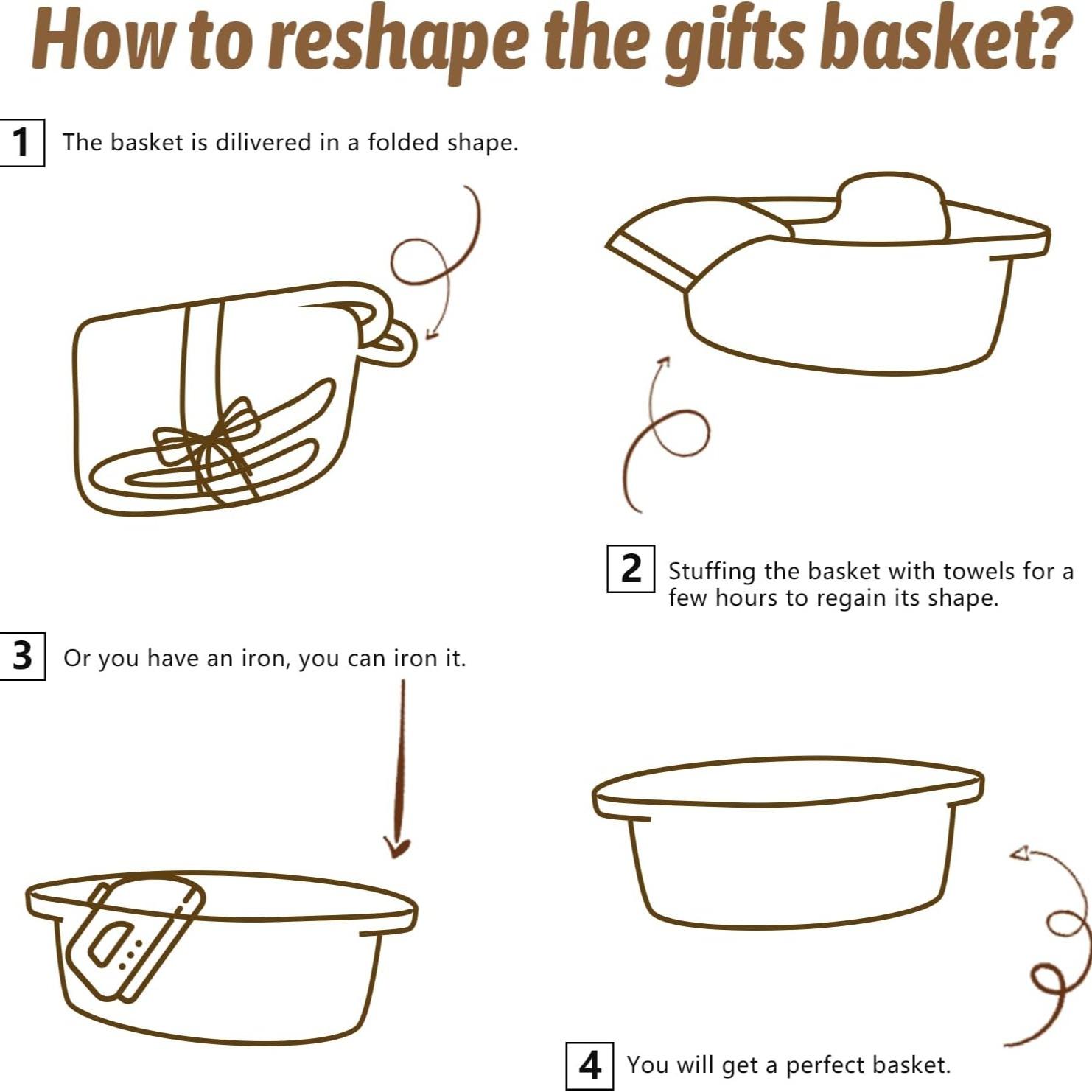 Плетеная корзина с подарочными – обзор и цена Baby Clothing Basket