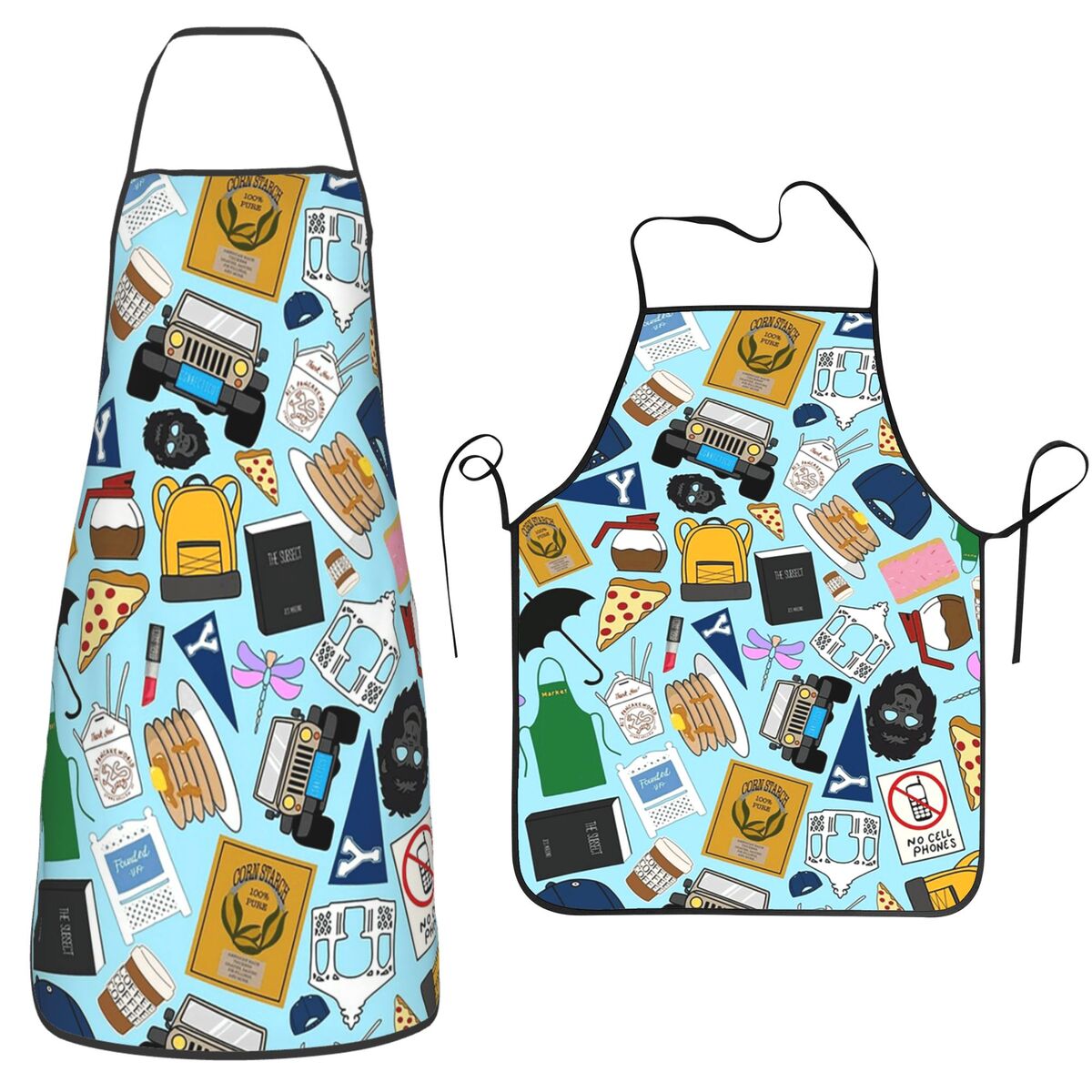 Фартуки с узором в виде вееров – обзор и цена Printed Bibs Pack