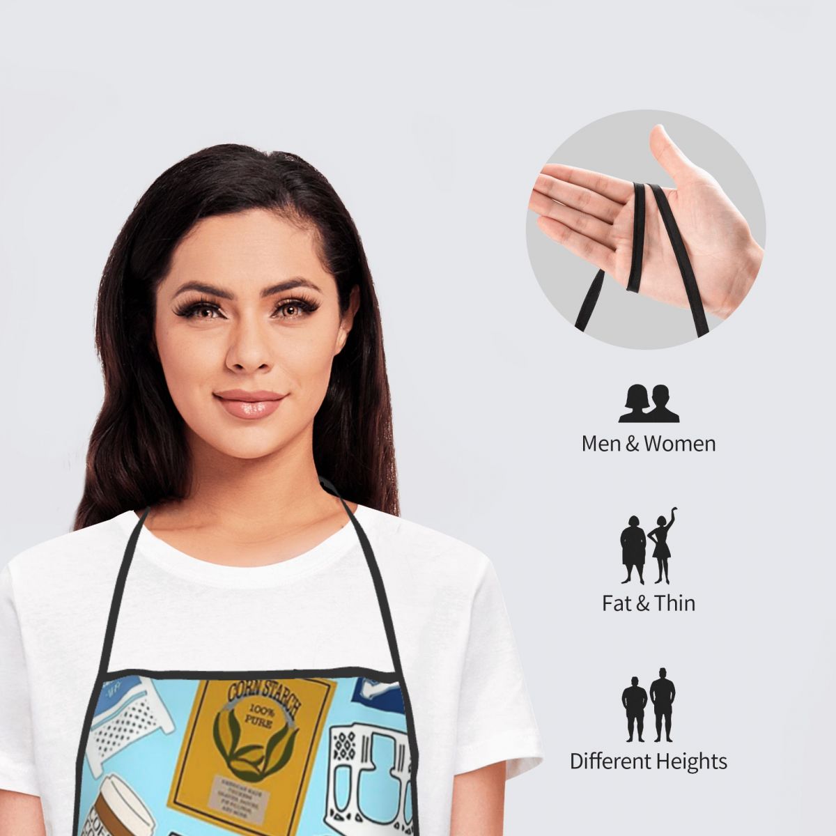 Фартуки с узором в виде вееров – обзор и цена Printed Bibs Pack